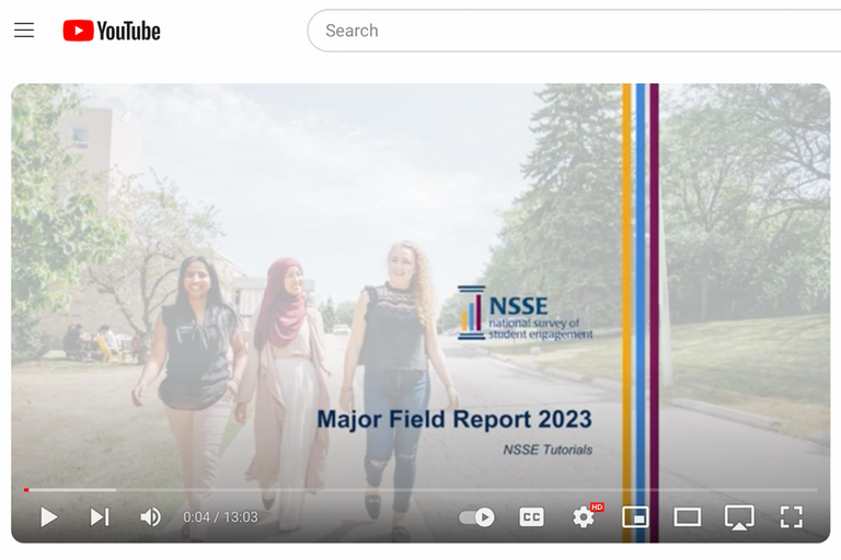 A thumbnail image of the 10-minute Major Field Report tutorial video.